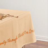 Thanksgiving Tablecloth, Cornucopia and prayer テーブルクロス (インサイチュ)