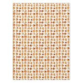 Thanksgiving Tablecloth Decor – Bread, Pie & Coffe テーブルクロス (正面)