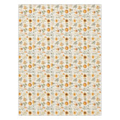 Thanksgiving Tablecloth Decor Pumpkins, Sunflowers テーブルクロス (正面)