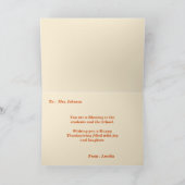 Thanksgiving Teacher Stamp Collage | Fall カード (内部)