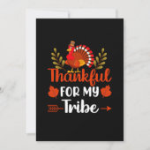 Thanksgiving Thankful For My Tribe 招待状 (正面)