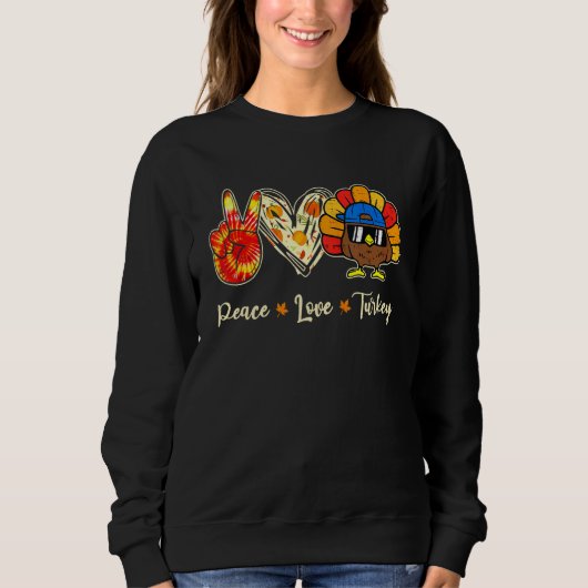 Thanksgiving Turkey Apparel Women Men スウェットシャツ (正面)