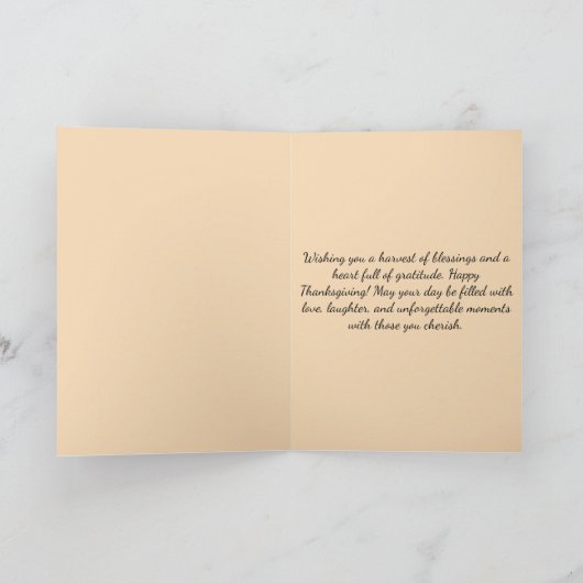 Thanksgiving Turkey Border カード (内部)