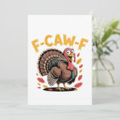 Thanksgiving Turkey Cawing F-Caw-F Funny Crow セーブザデート (スタンド正面)
