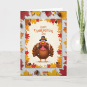 Thanksgiving Turkey Cheer — Festive Holiday カード (正面)