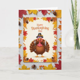 Thanksgiving Turkey Cheer — Festive Holiday カード