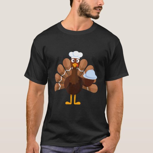 Thanksgiving Turkey Chef Tシャツ (正面)