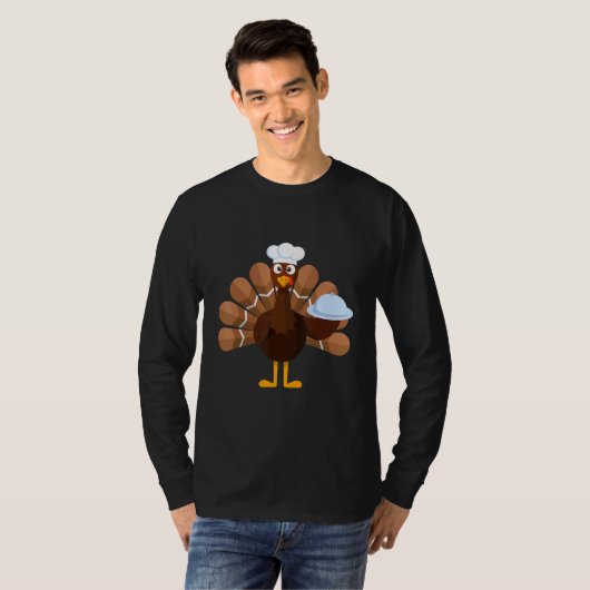 Thanksgiving Turkey Chef Tシャツ (正面フル)