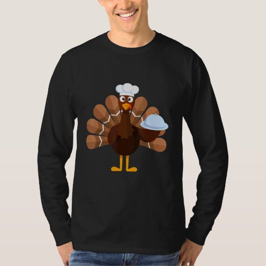 Thanksgiving   Turkey Chef Tシャツ (正面)