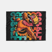 Thanksgiving Turkey Dab Gobble Funny Toddler Boys  フリースブランケット (正面(横))
