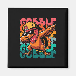 Thanksgiving Turkey Dab Gobble Funny Toddler Boys  マグネット