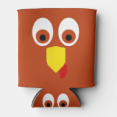 Thanksgiving Turkey Face 缶クーラー (正面)