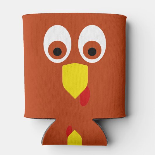Thanksgiving Turkey Face 缶クーラー (裏面)