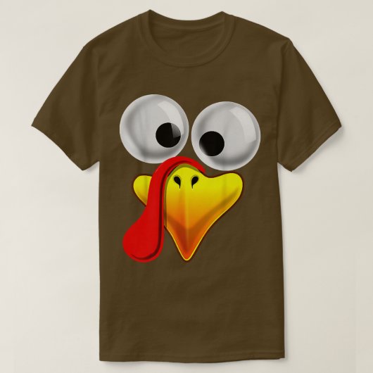 Thanksgiving Turkey Face Matching Family Costume K Tシャツ (デザイン正面)