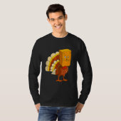 Thanksgiving Turkey Fake Cat Meow Cat Thanksgivin Tシャツ (正面フル)