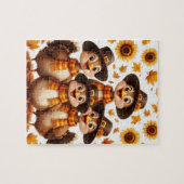 Thanksgiving Turkey Family Puzzle – Cute Fall Gift ジグソーパズル (横)