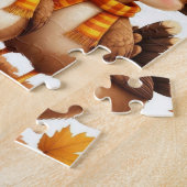 Thanksgiving Turkey Family Puzzle – Cute Fall Gift ジグソーパズル (側面)