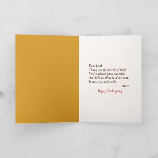 Thanksgiving Turkey Feast In Window シーズンカード (内部)