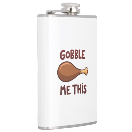 Thanksgiving Turkey Gift Funny フラスク (右)