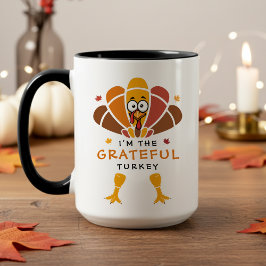 Thanksgiving Turkey Grateful Fall Friendsgiving マグカップ