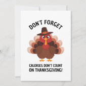 Thanksgiving Turkey Humor Funny Fall Joke シーズンカード (正面)