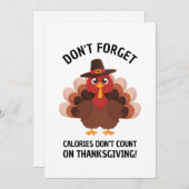 Thanksgiving Turkey Humor Funny Fall Joke シーズンカード (正面/裏面)