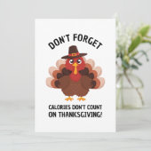 Thanksgiving Turkey Humor Funny Fall Joke シーズンカード (スタンド正面)