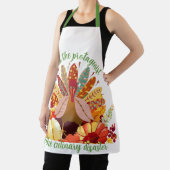 Thanksgiving Turkey in Autumn Paradise エプロン (インサイチュ)