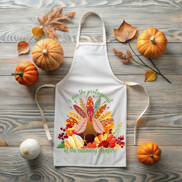 Thanksgiving Turkey in Autumn Paradise エプロン