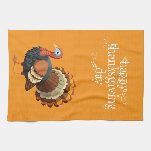 Thanksgiving Turkey Kitchen Towel キッチンタオル (横)