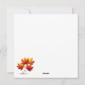 Thanksgiving Turkey Made of Vegetables シーズンカード (裏面)