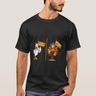 Thanksgiving Turkey No Thanks Grumpy Halloween Fun Tシャツ
