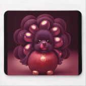 Thanksgiving Turkey-Poodle Hybrid Creature マウスパッド (正面)