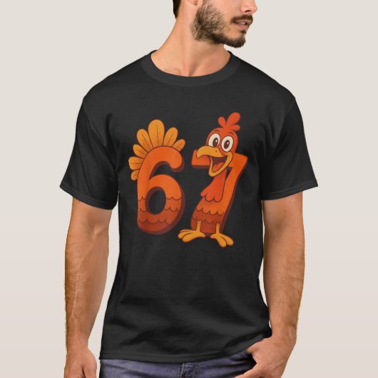Thanksgiving Turkey Six Seven Joke Tシャツ (正面)