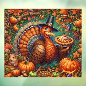 Thanksgiving Turkey Window Cling ウィンドウサイン (シート3)