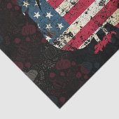 Thanksgiving Turkey With American Flag 薄葉紙 (詳細)