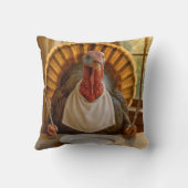Thanksgiving Turkey With Knife and Fork クッション (裏面)