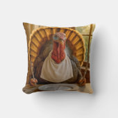 Thanksgiving Turkey With Knife and Fork クッション (正面)