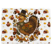 Thanksgiving Turkeys ラージペーパーバッグ (裏面)