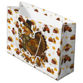 Thanksgiving Turkeys ラージペーパーバッグ (正面アングル)