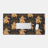 Thanksgiving Twerkey Desk Mat デスクマット (キーボード&マウス)