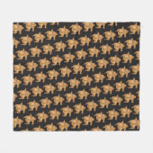 Thanksgiving Twerkey Fleece Blanket フリースブランケット (正面(横))