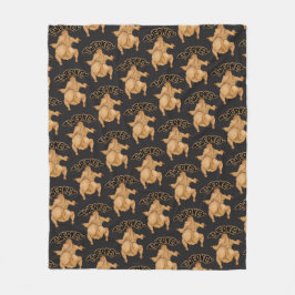Thanksgiving Twerkey Fleece Blanket フリースブランケット