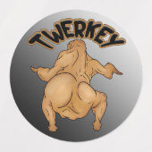 Thanksgiving Twerkey Labels ラベル (デザイン2)