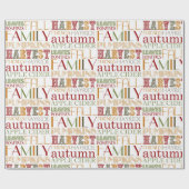 Thanksgiving Typography Design Wrapping Paper ラッピングペーパー (フラット)