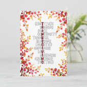 Thanksgiving Typography of Gratitude and Joy  シーズンカード (スタンド正面)