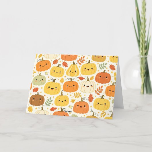 Thanksgiving Vegetable House カード (裏面)