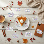 Thanksgiving Vibes Pastel Sticker Packs シール