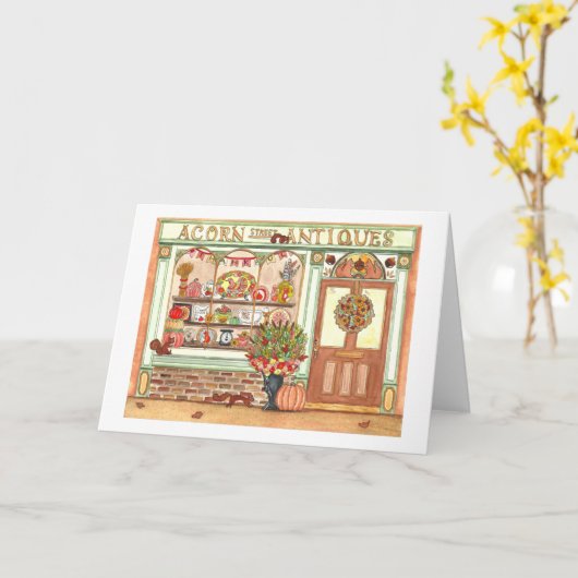 Thanksgiving Vintage Shop カード (黄色い花)