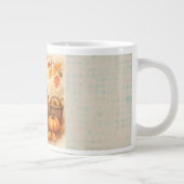 Thanksgiving, Vintage Turkey Happy Thanksgiving ジャンボコーヒーマグカップ (右)